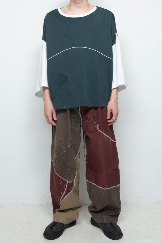 H/S Cut and Sewn Green and White