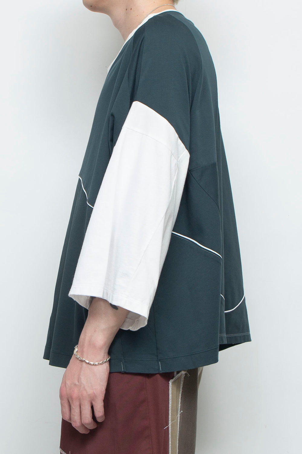 H/S Cut and Sewn Green and White