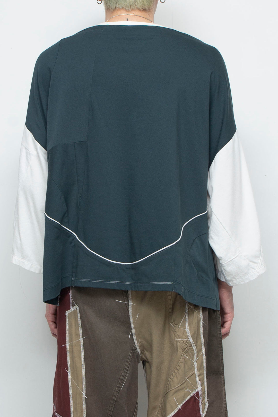 H/S Cut and Sewn Green and White