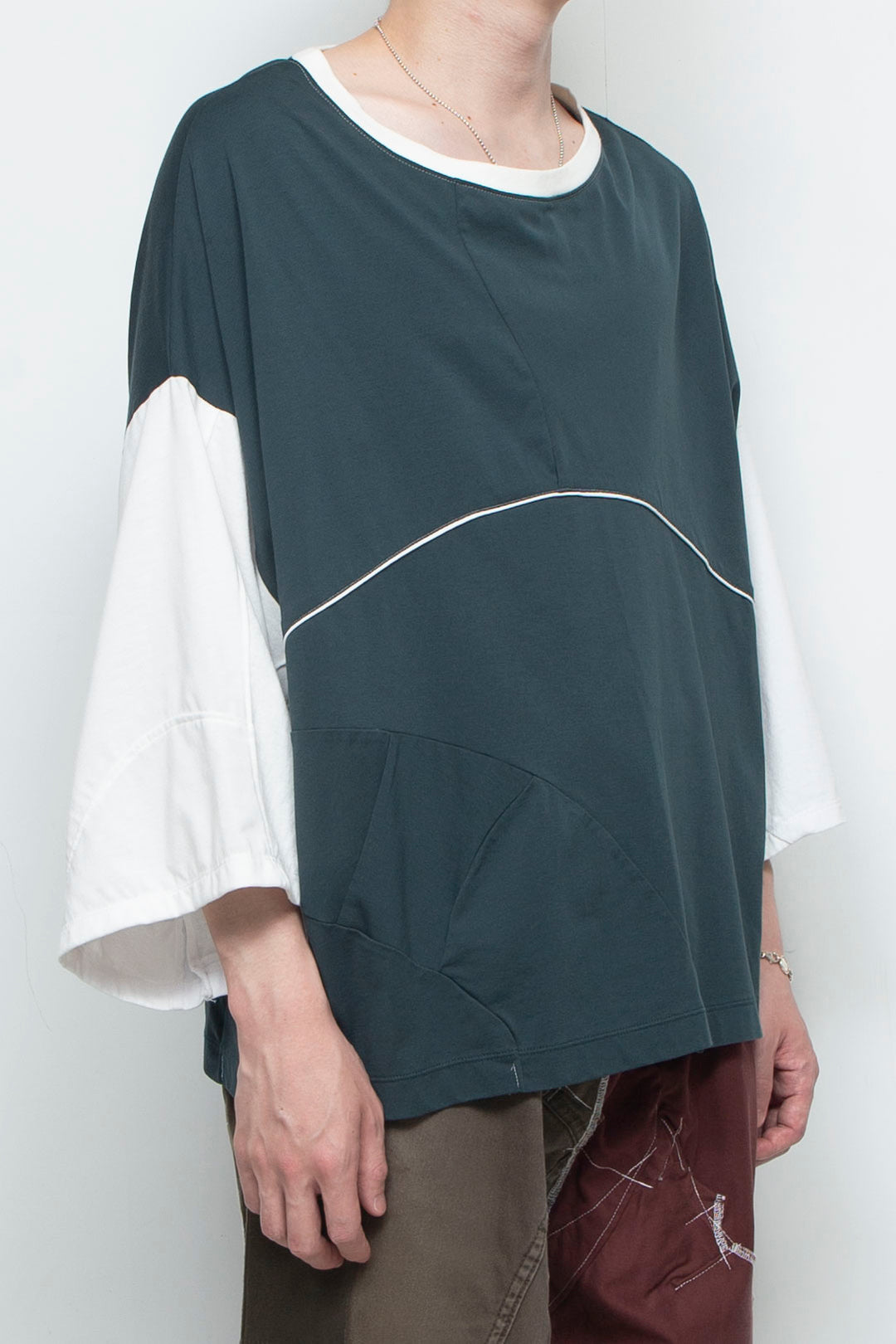 H/S Cut and Sewn Green and White
