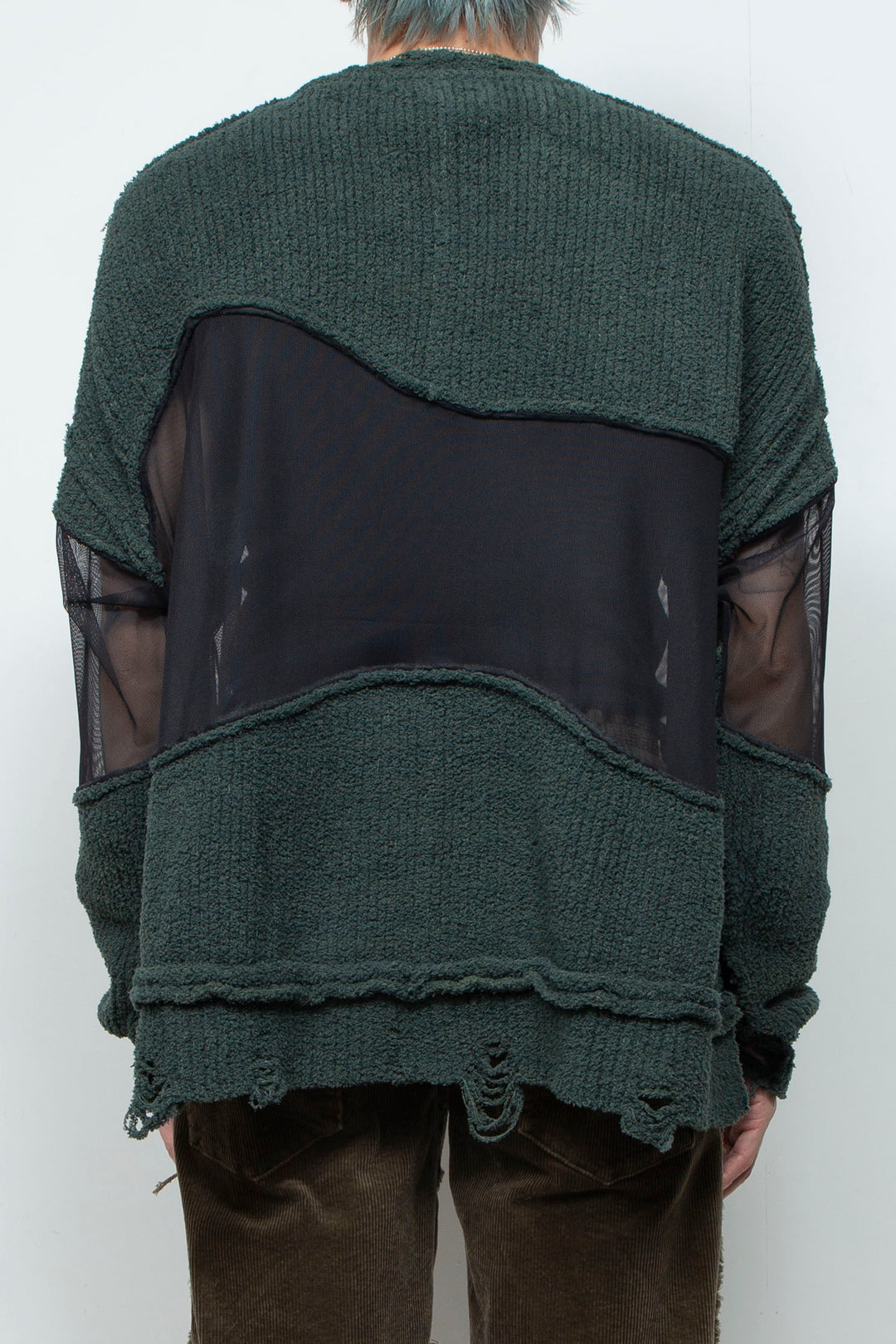 Docking Reverse Crushed Sweater BILLIARD GREEN