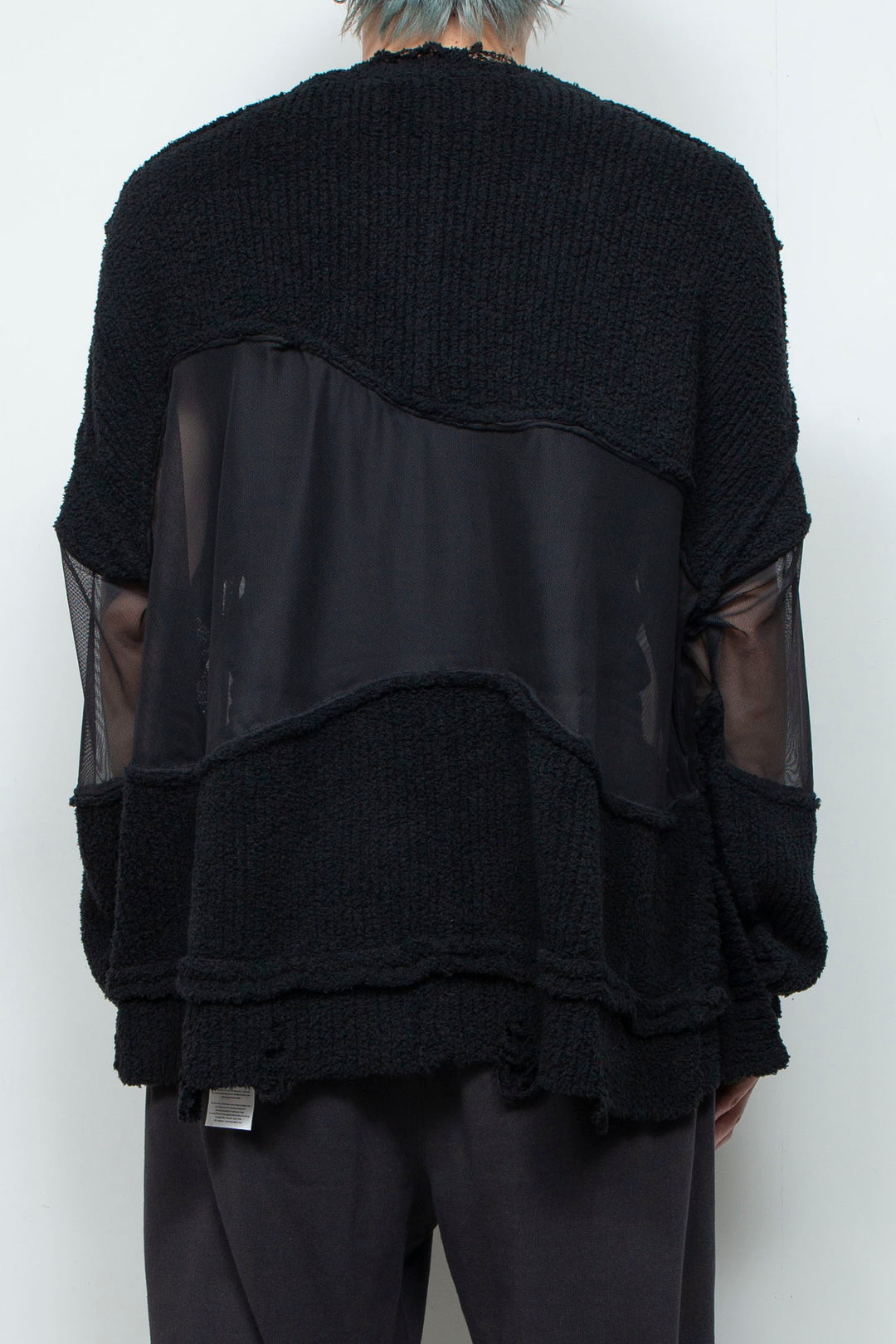 Docking Reverse Crushed Sweater BLACK