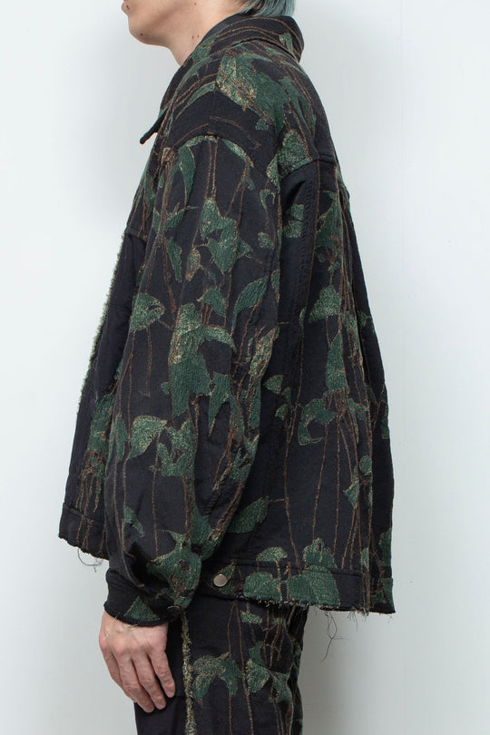 Reconstructed carpenter jacket (jacquard) IVY