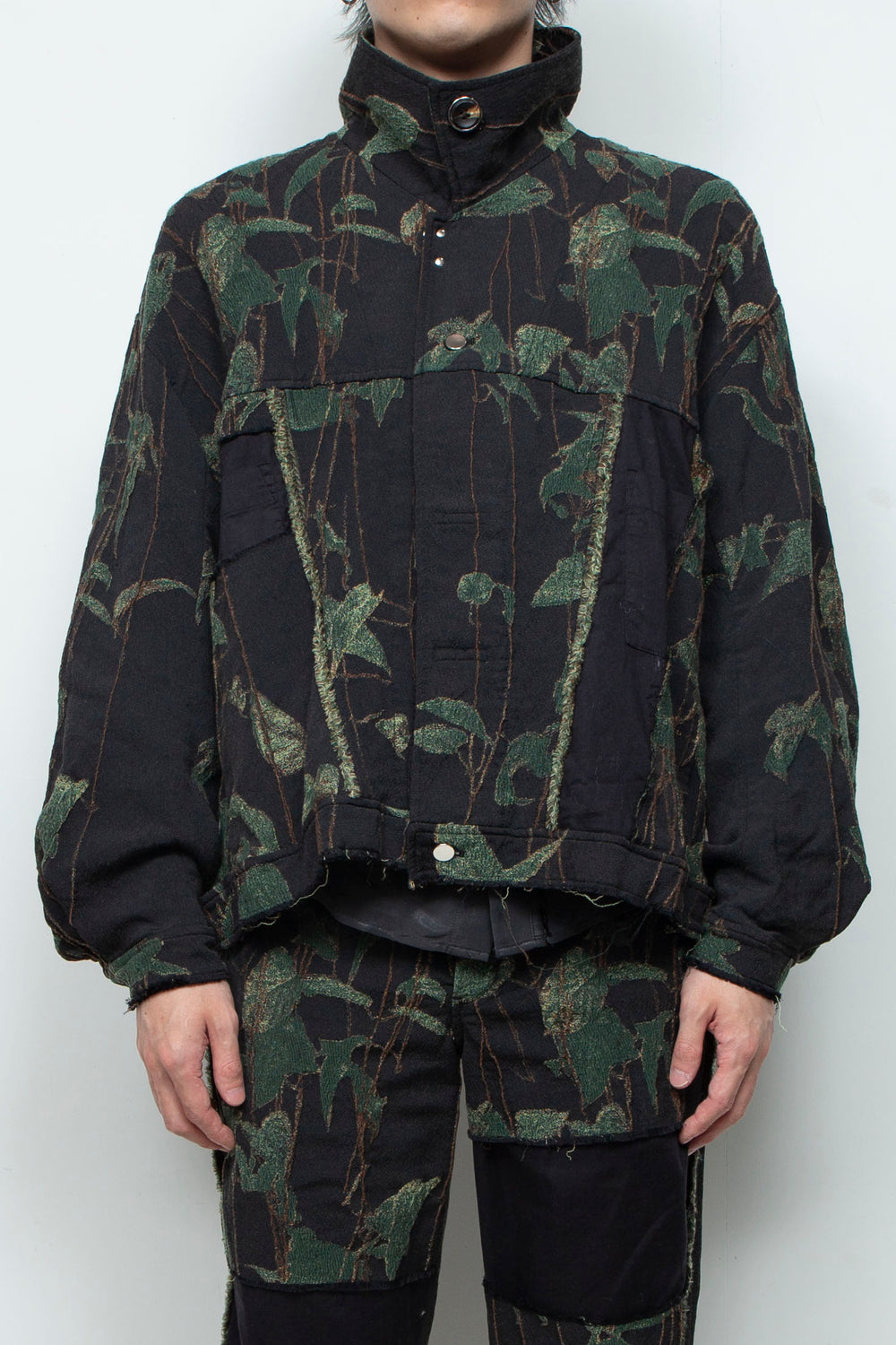 Reconstructed carpenter jacket (jacquard) IVY