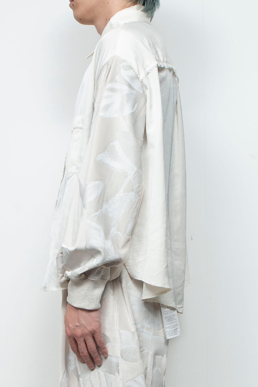 Velour Jersey Sleeve Easy Shirt OFFWHITE × OFFWHITE