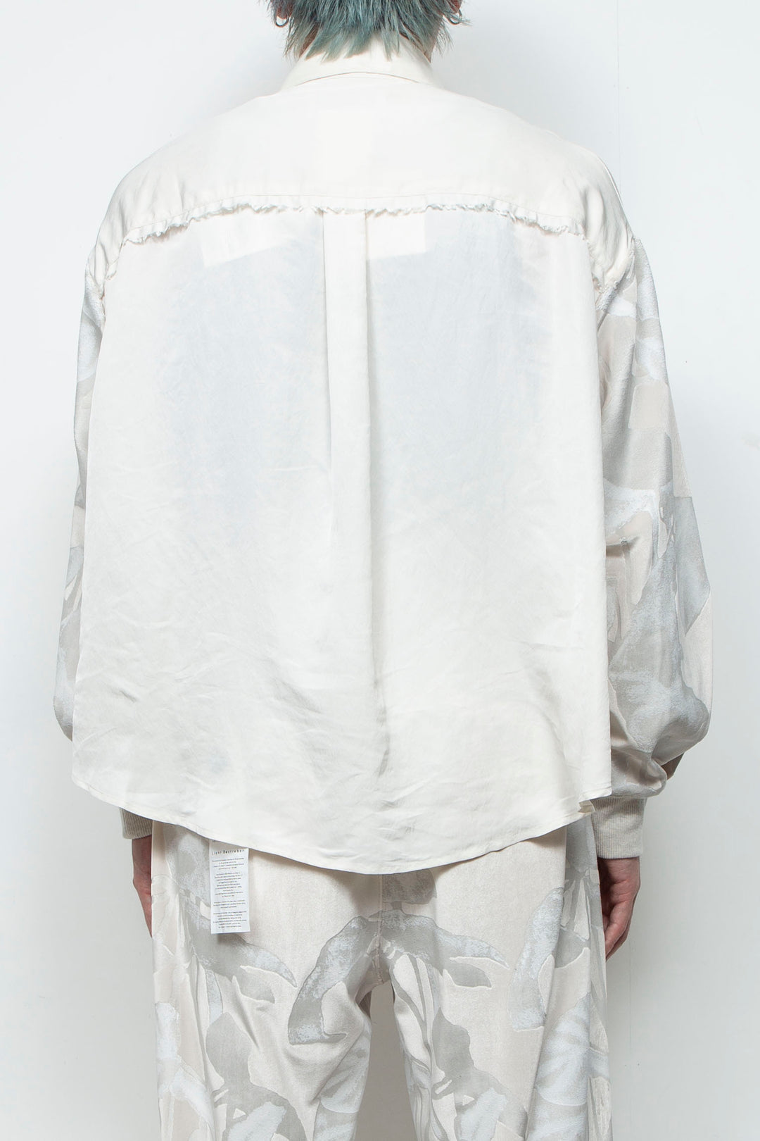 Velour Jersey Sleeve Easy Shirt OFFWHITE × OFFWHITE