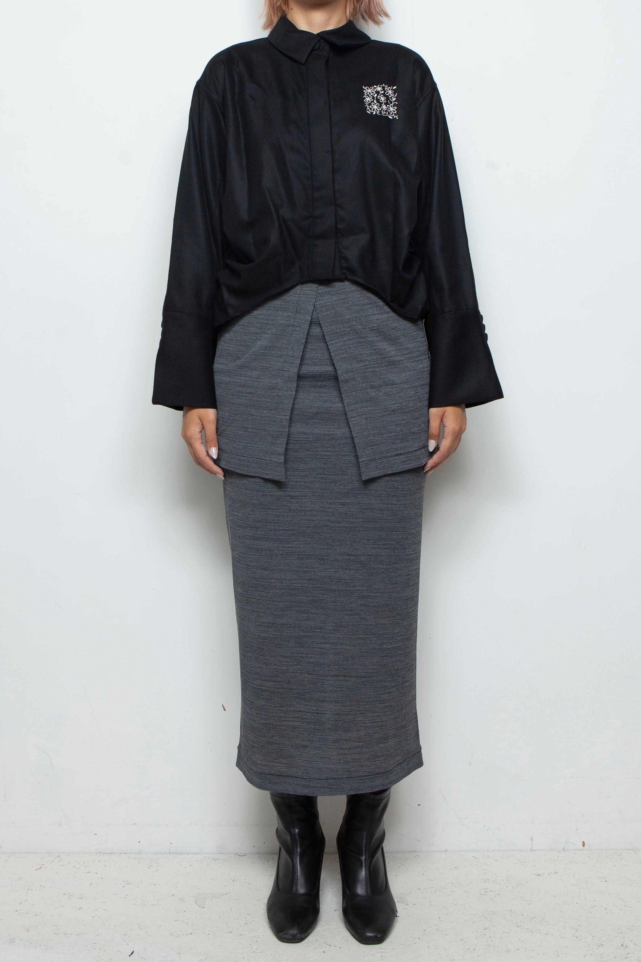 Square Garden Shirt BLACK / Fumiku(フミク) 通販・店舗 渋谷・神泉