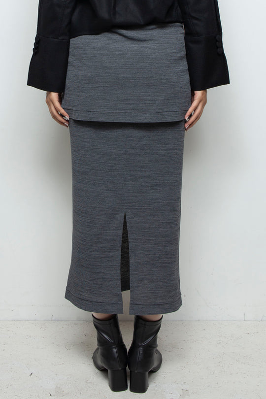 Soft Frame Skirt GRAY