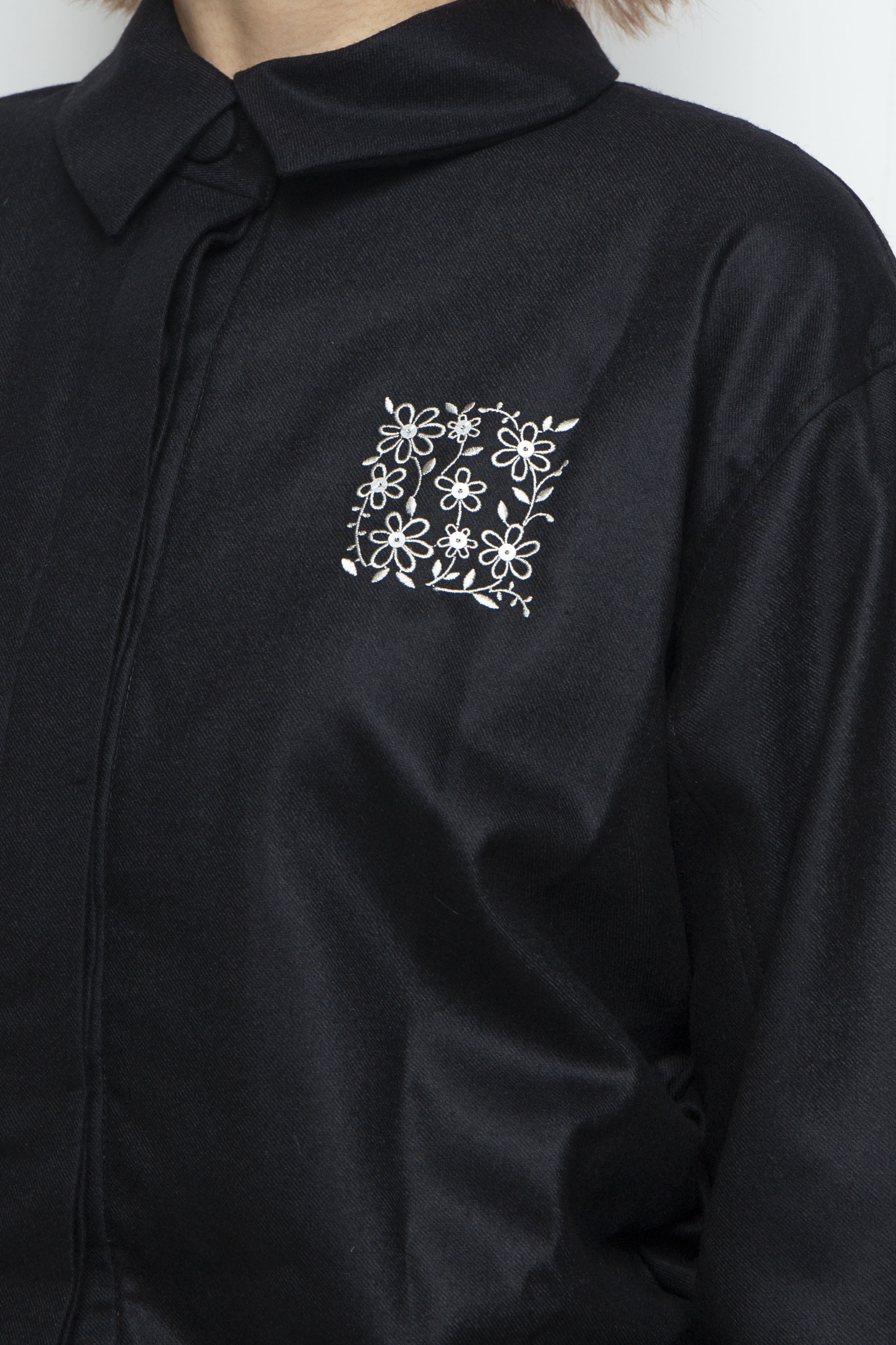 fumiku フミク　ブラウス　ブラック Square Garden Shirt BLACK / Fumiku(フミク) 通販・店舗 渋谷・神泉