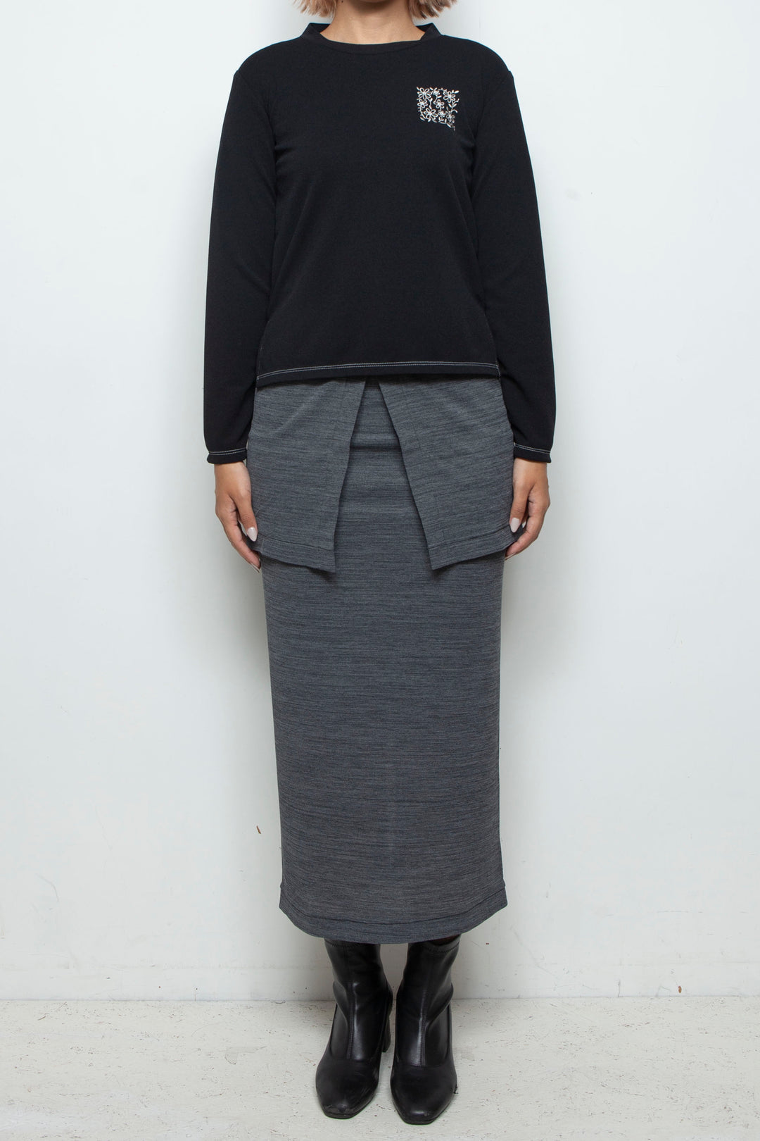 Square Garden Tee BLACK