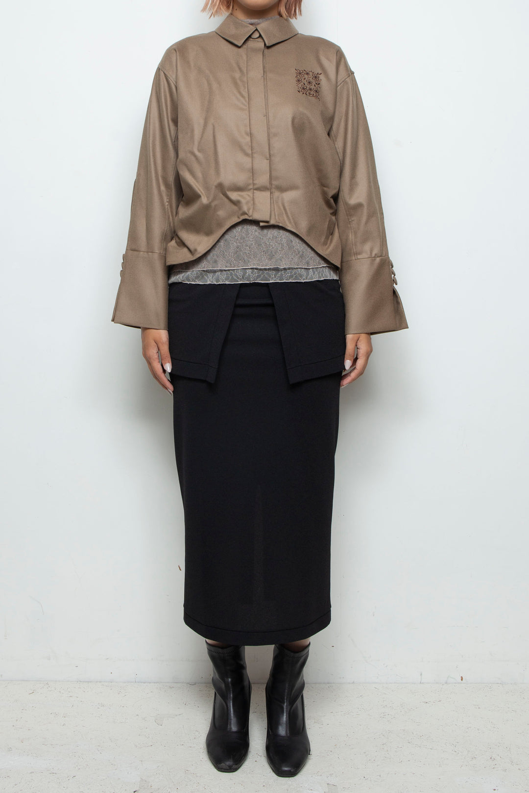 Square Garden Shirt CAMEL