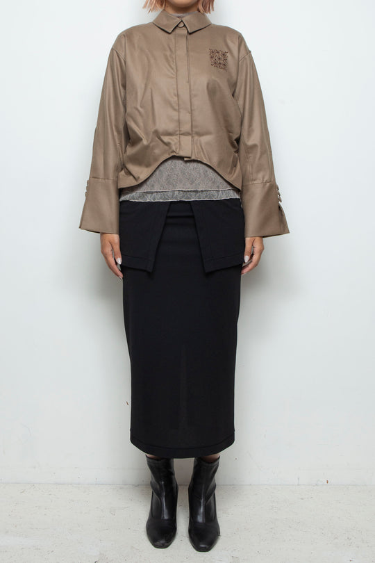 Square Garden Shirt CAMEL
