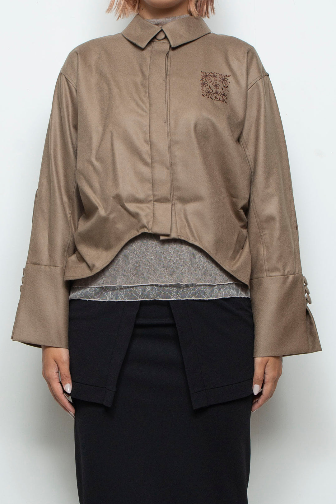 Square Garden Shirt CAMEL