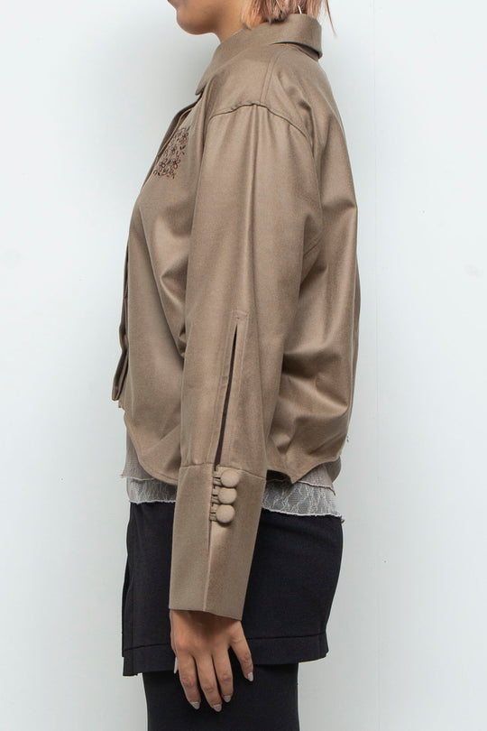 Square Garden Shirt CAMEL