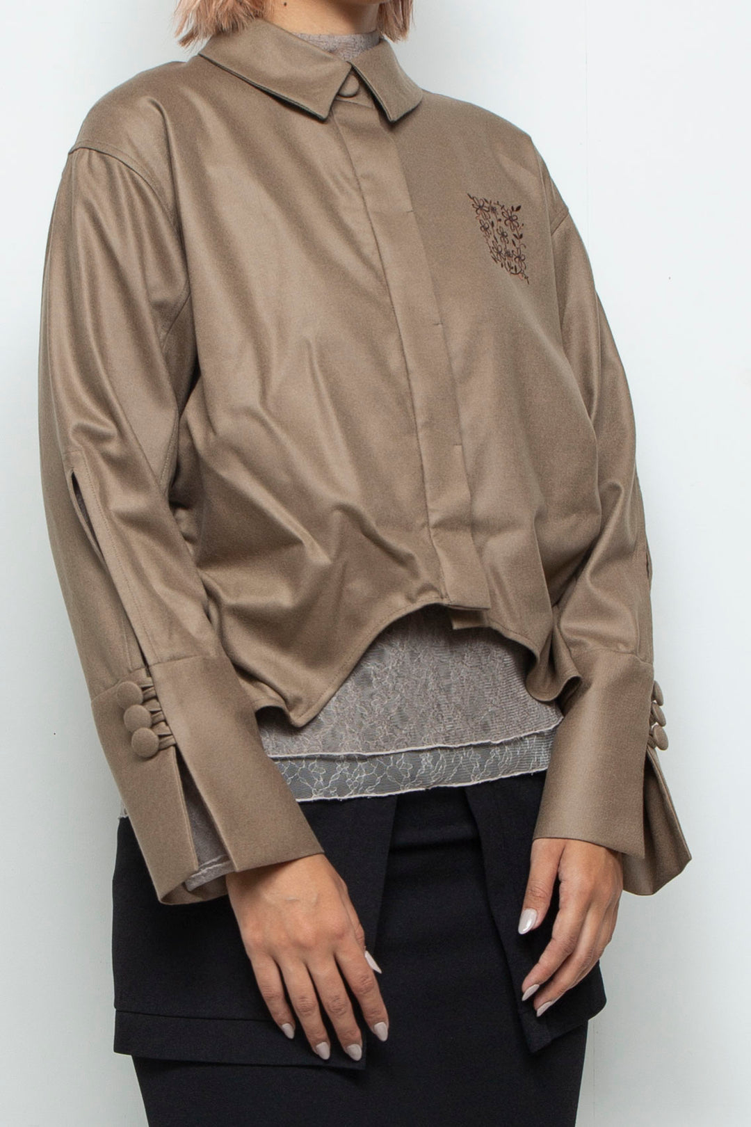 Square Garden Shirt CAMEL