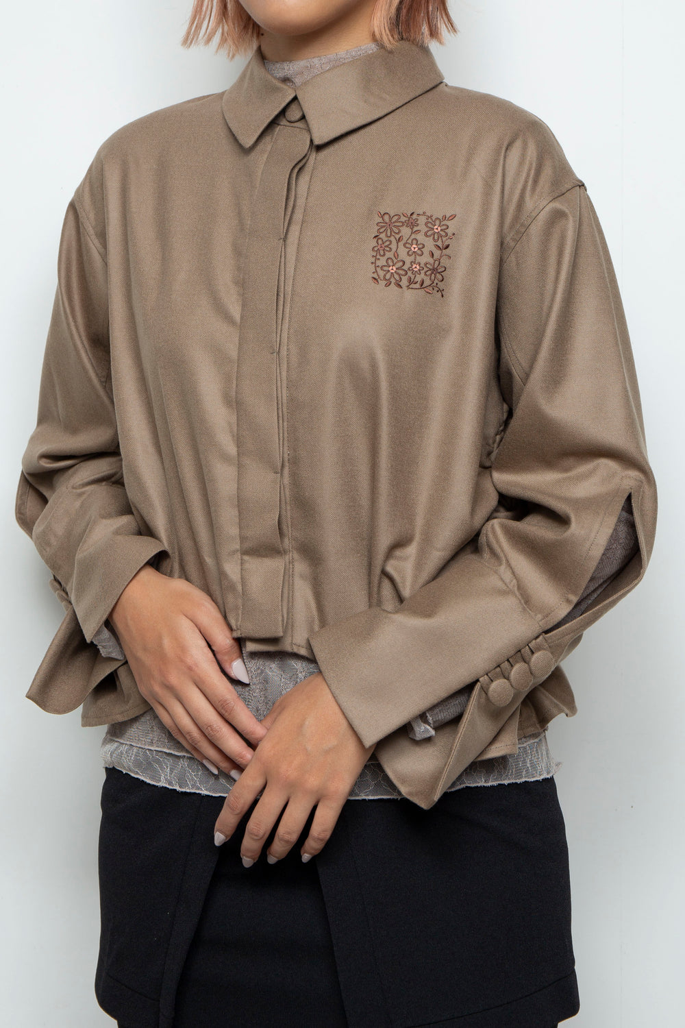 Square Garden Shirt CAMEL