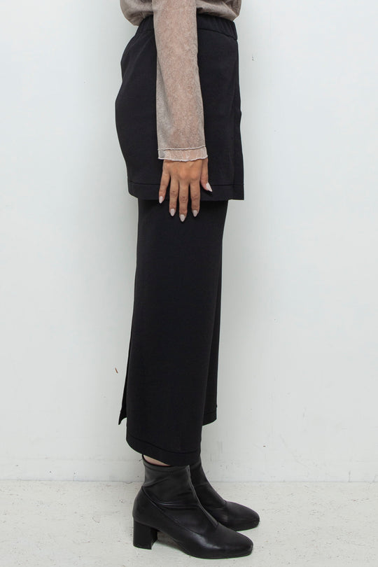 Soft Frame Skirt BLACK