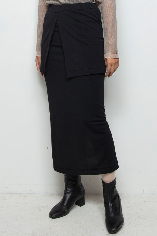 Soft Frame Skirt BLACK