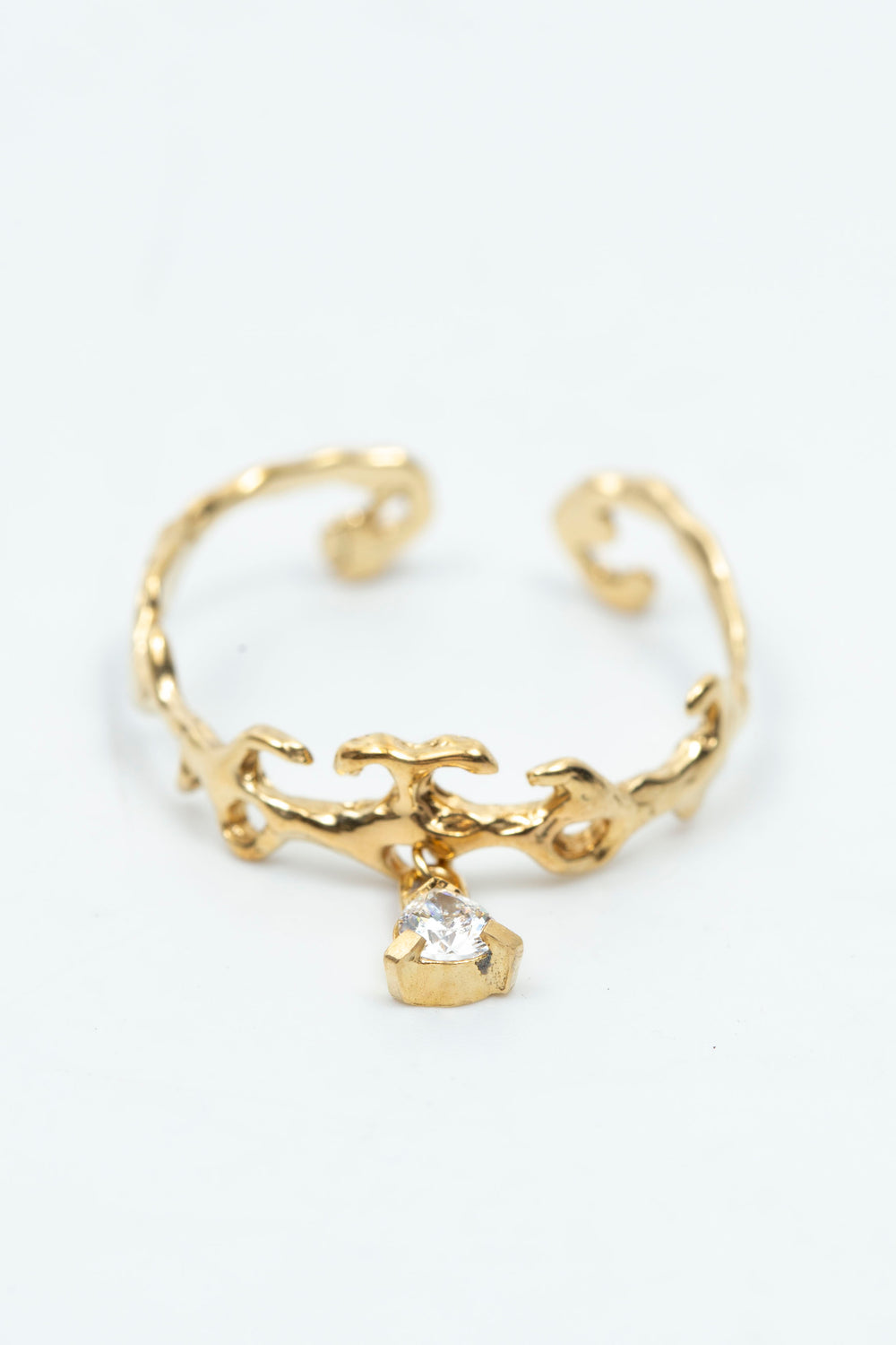 Teardrop Rococo Ring Gold
