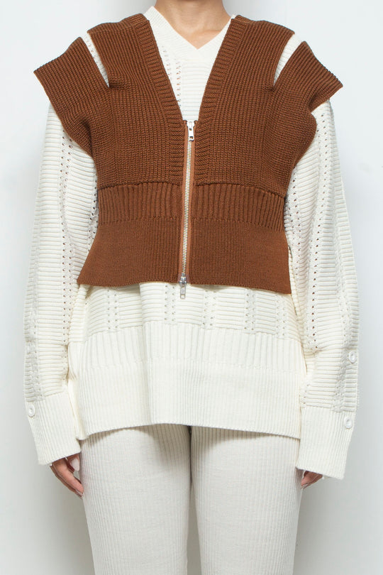 250202 VEST BROWN