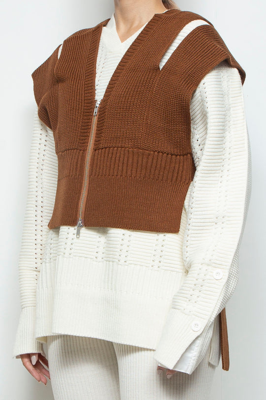 250202 VEST BROWN