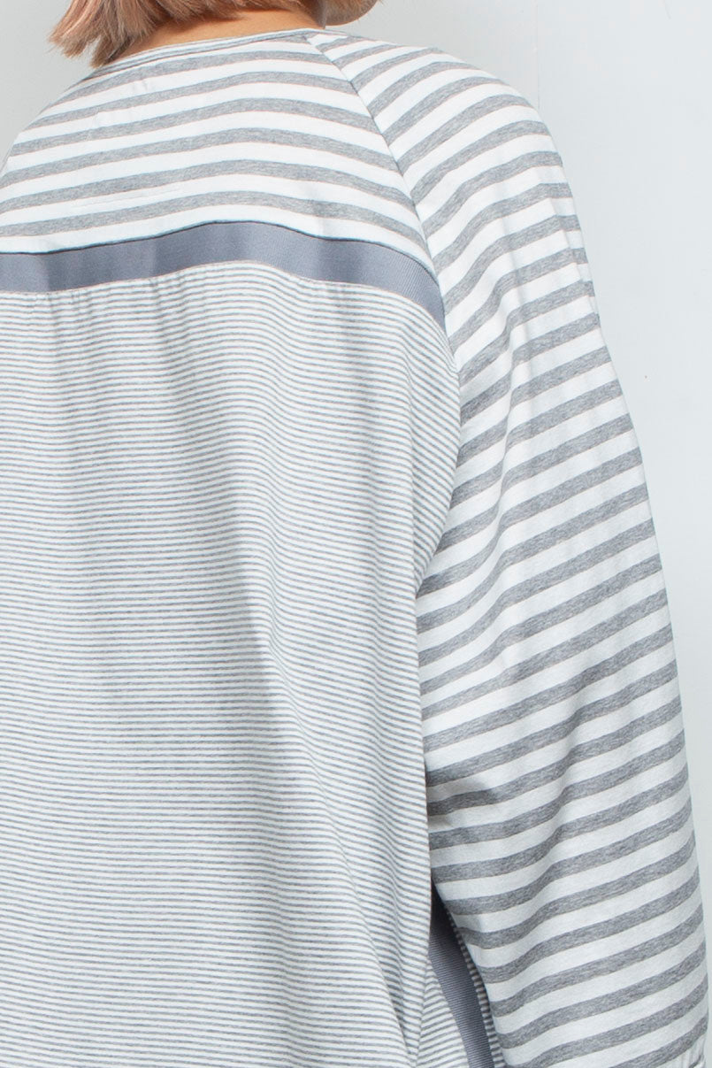 Parallelist Long Sleeve (CH Grey/Snow)