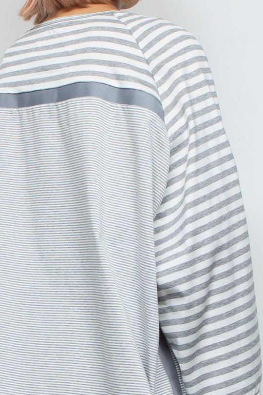 Parallelist Long Sleeve (CH Grey/Snow)