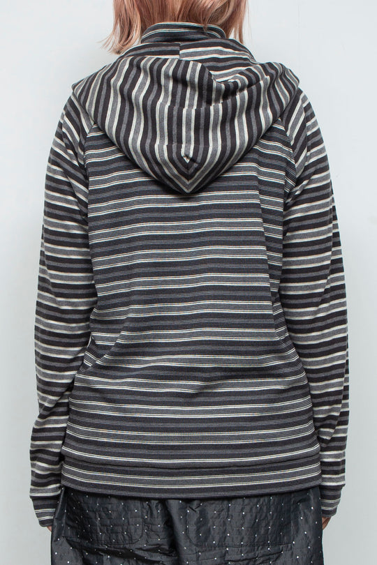 Ancilla Tight Hoodie (Static Greyscale)