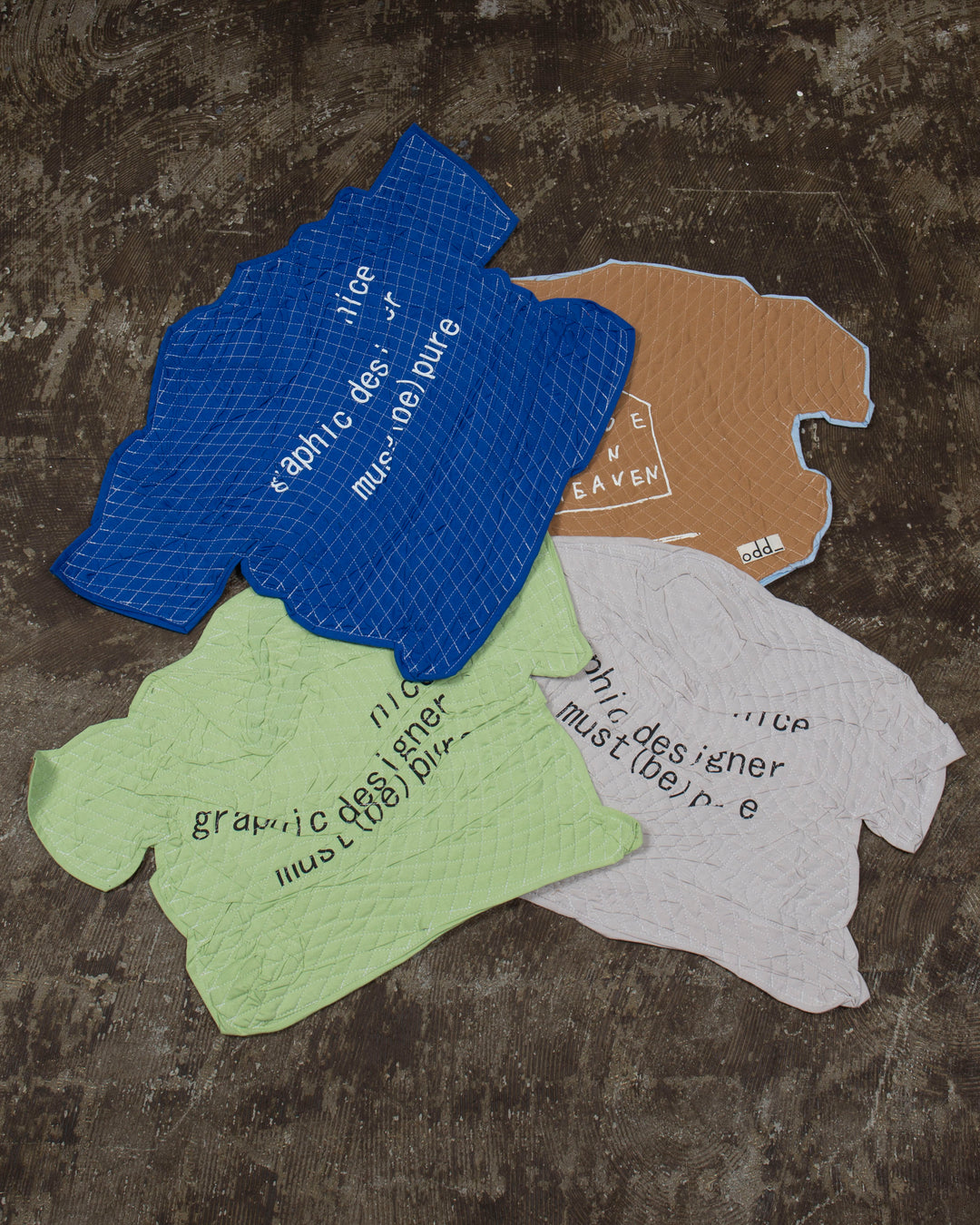 Nugippanasi T-shirt rug Blue