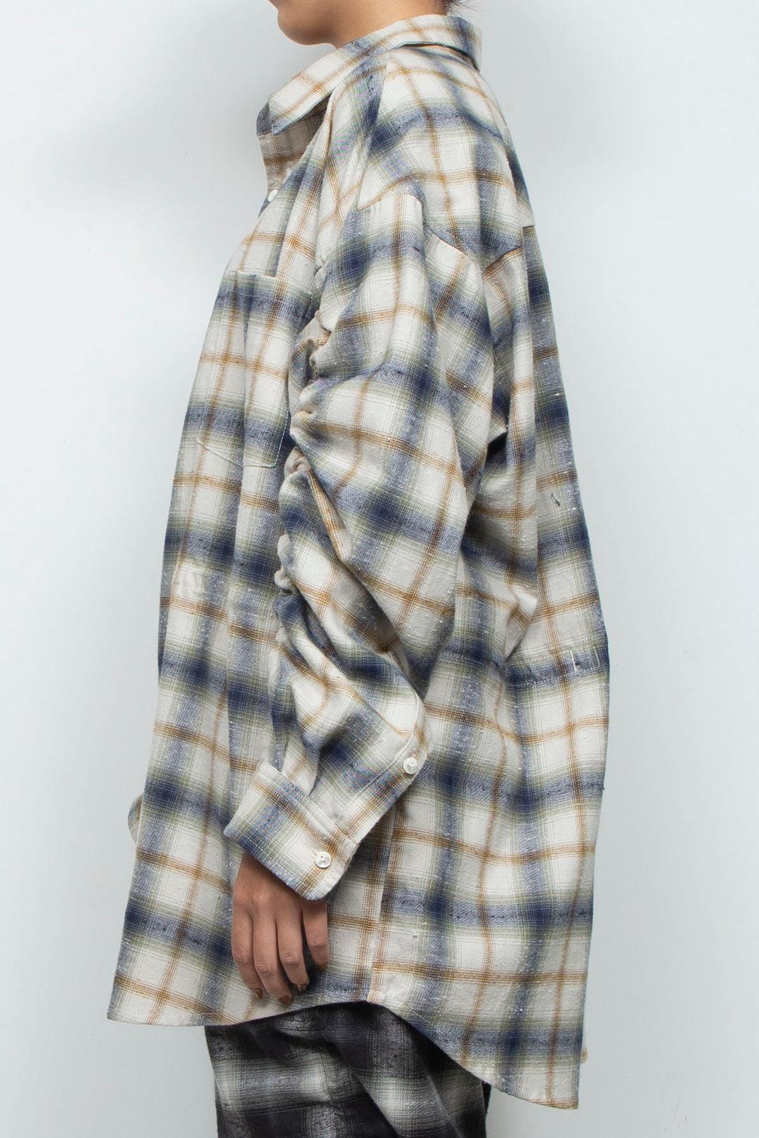 Mimic Shirred Shirt Natural