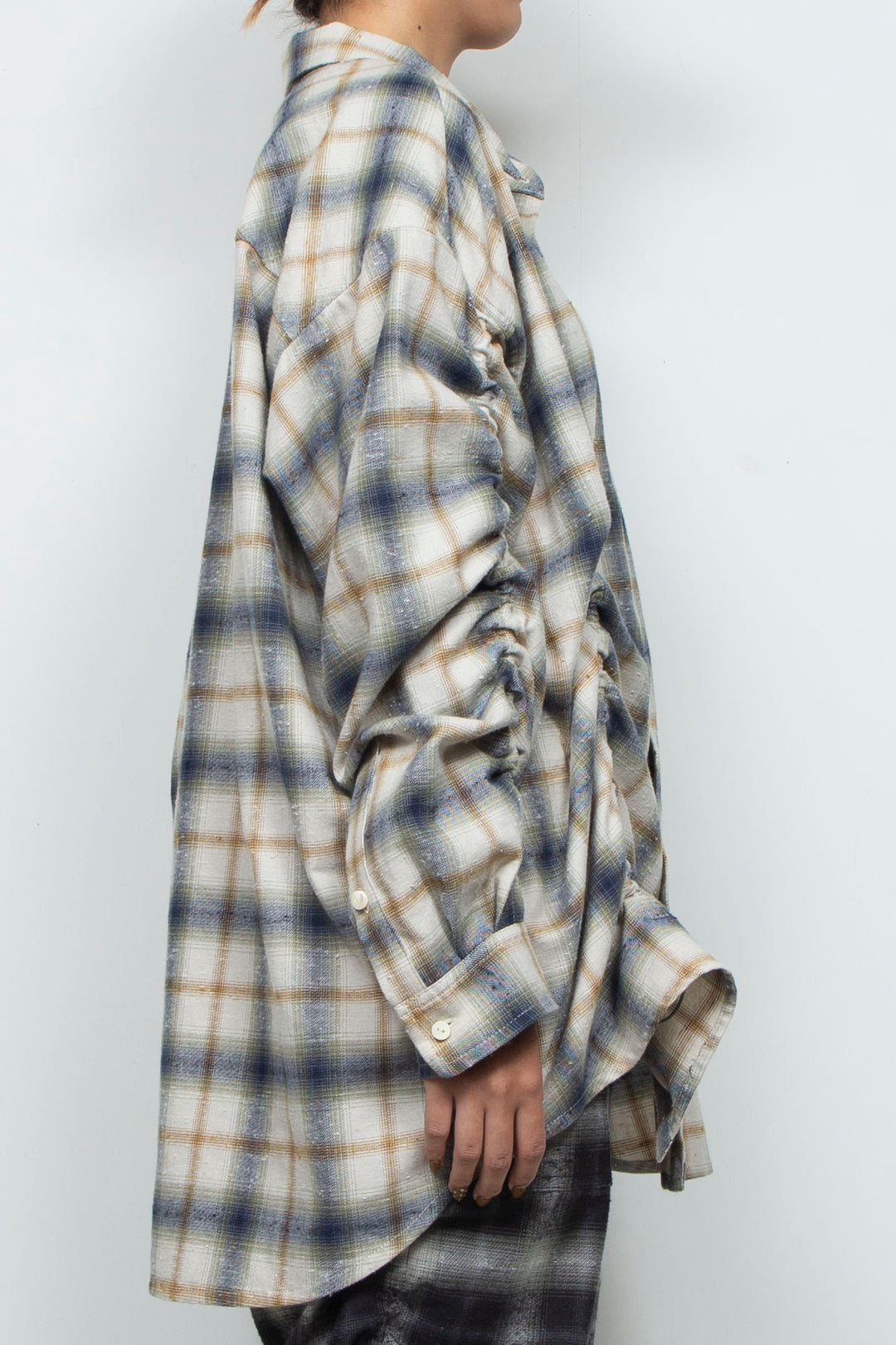 Mimic Shirred Shirt Natural
