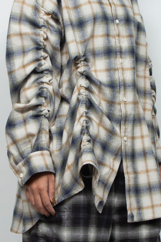 Mimic Shirred Shirt Natural