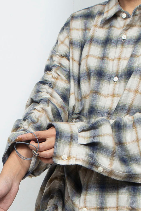 Mimic Shirred Shirt Natural