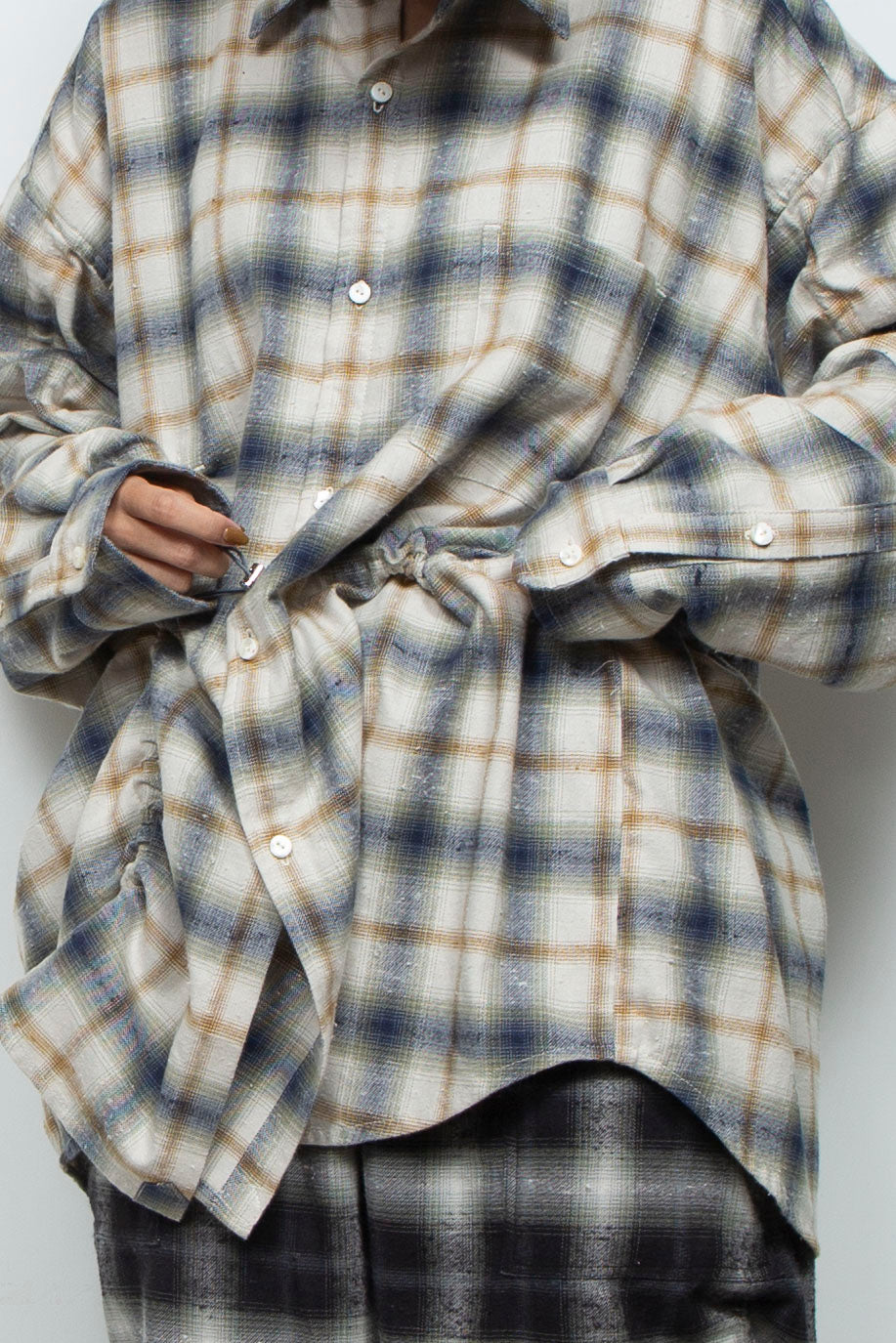Mimic Shirred Shirt Natural