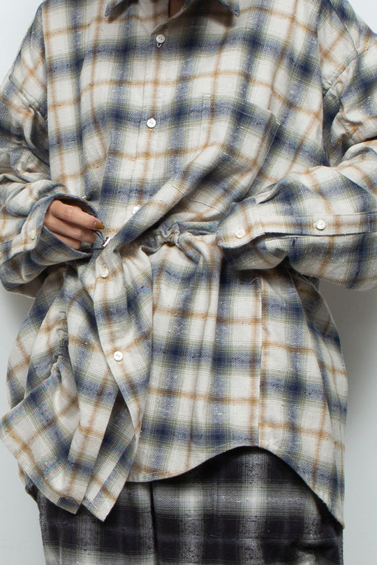 Mimic Shirred Shirt Natural