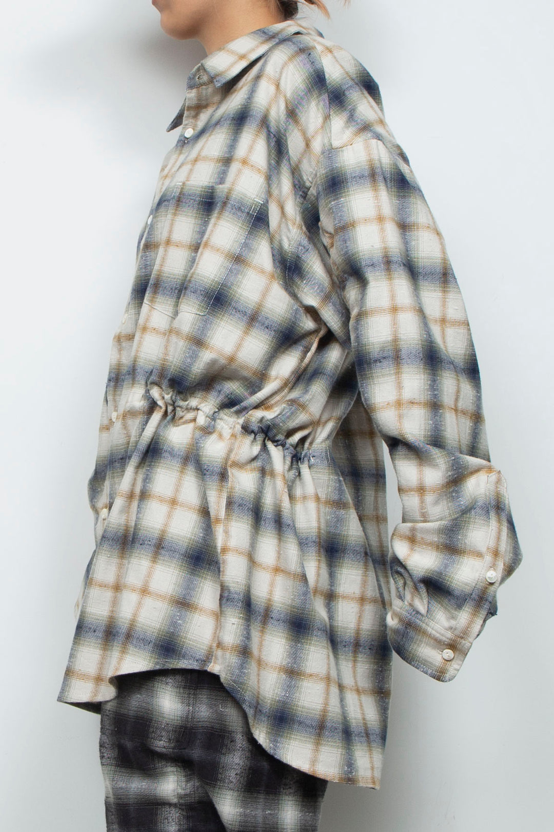 Mimic Shirred Shirt Natural