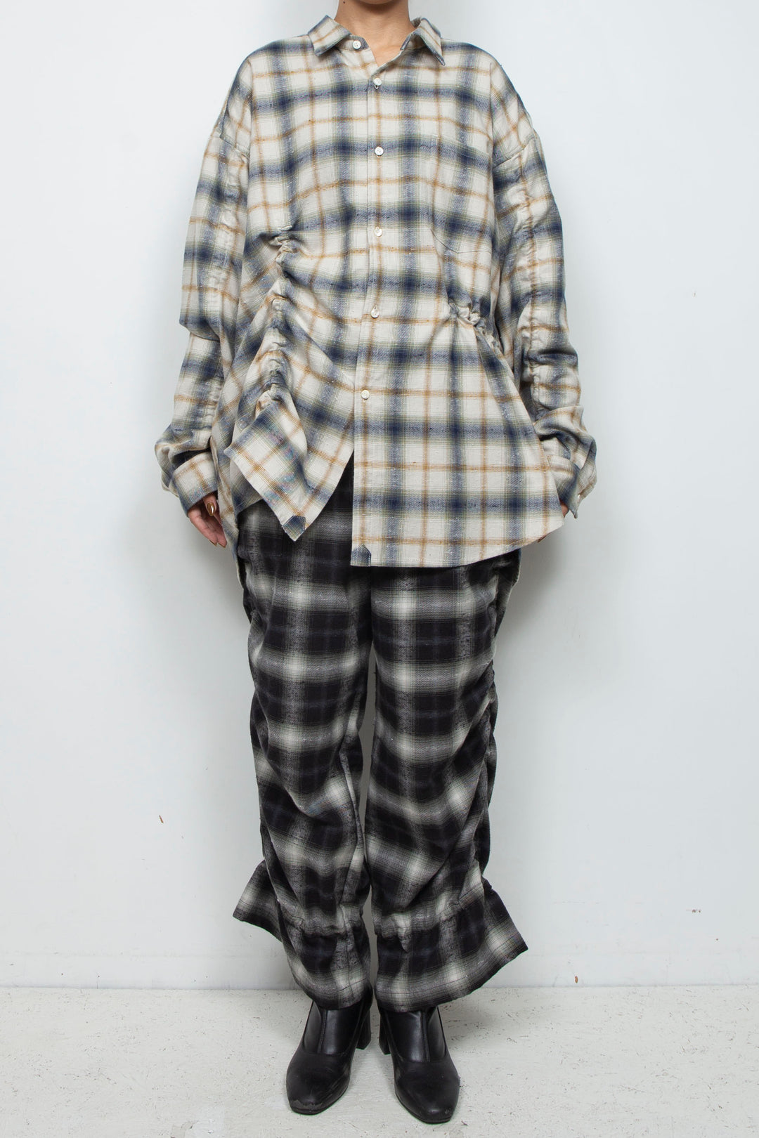 Mimic Shirred Shirt Natural