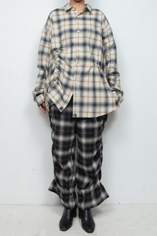 Mimic Shirred Shirt Natural