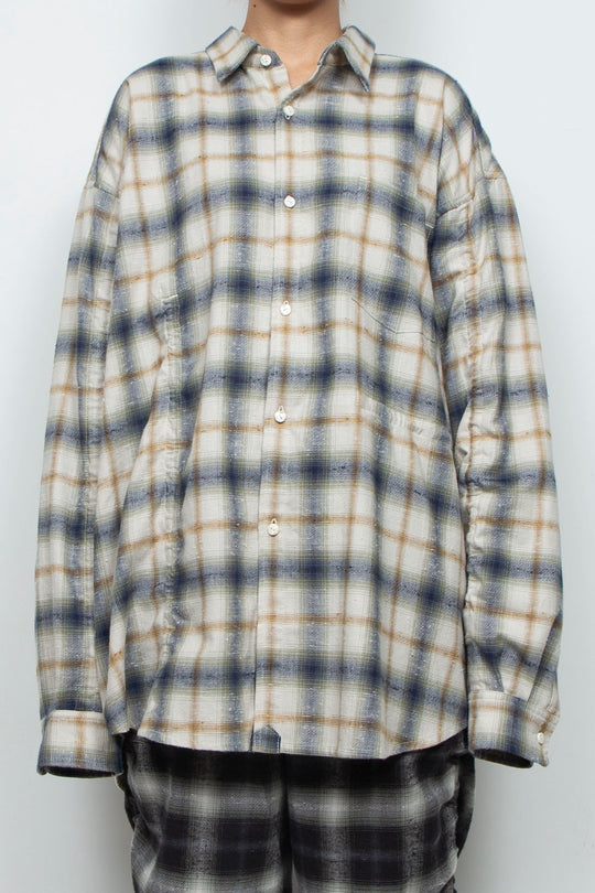 Mimic Shirred Shirt Natural