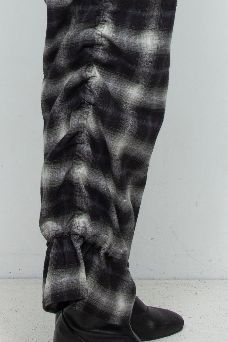 Mimic Shirred Pants Black