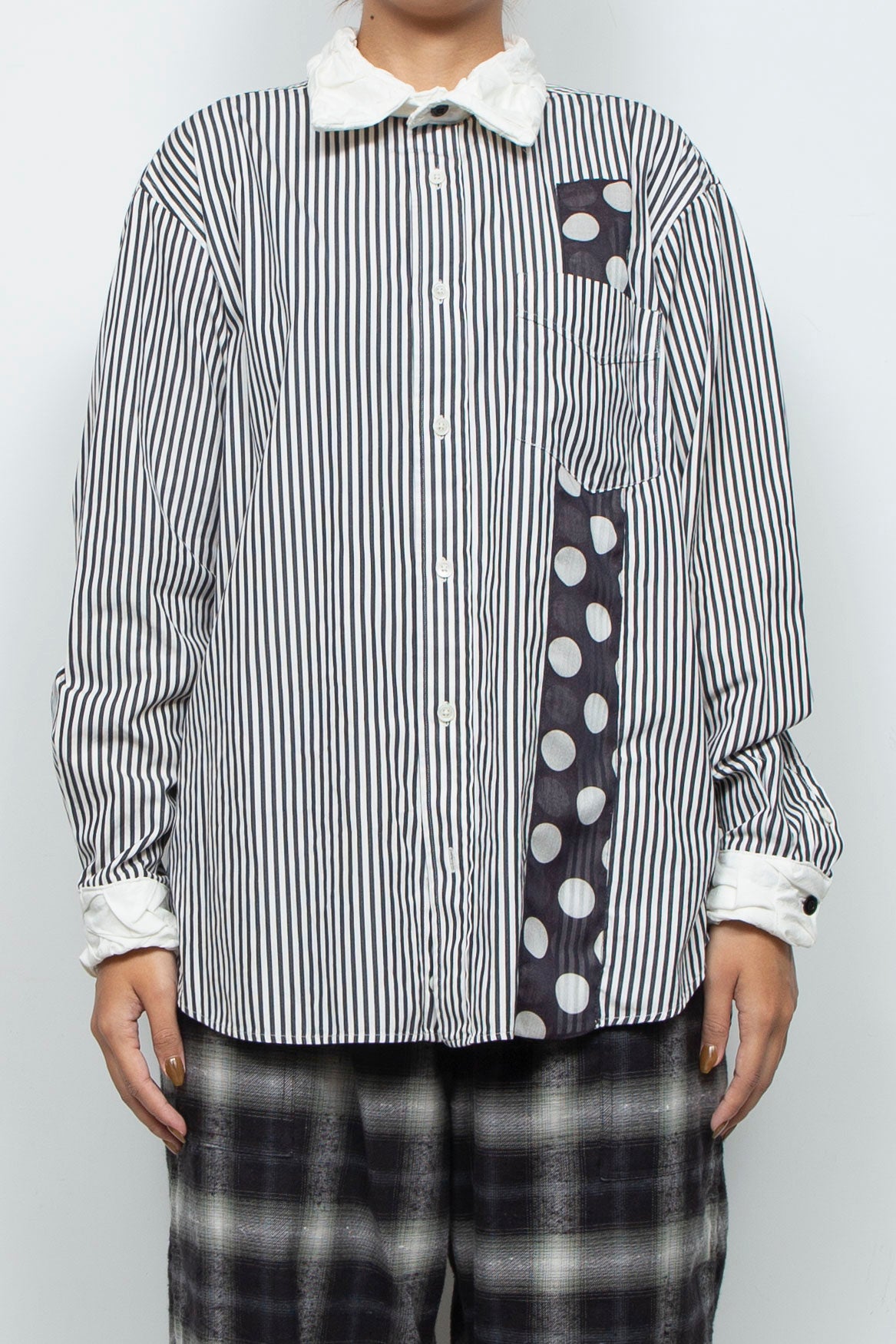stitch dot stripe shirt / KOGANEBANA（コバネバナ）通販・取り扱い