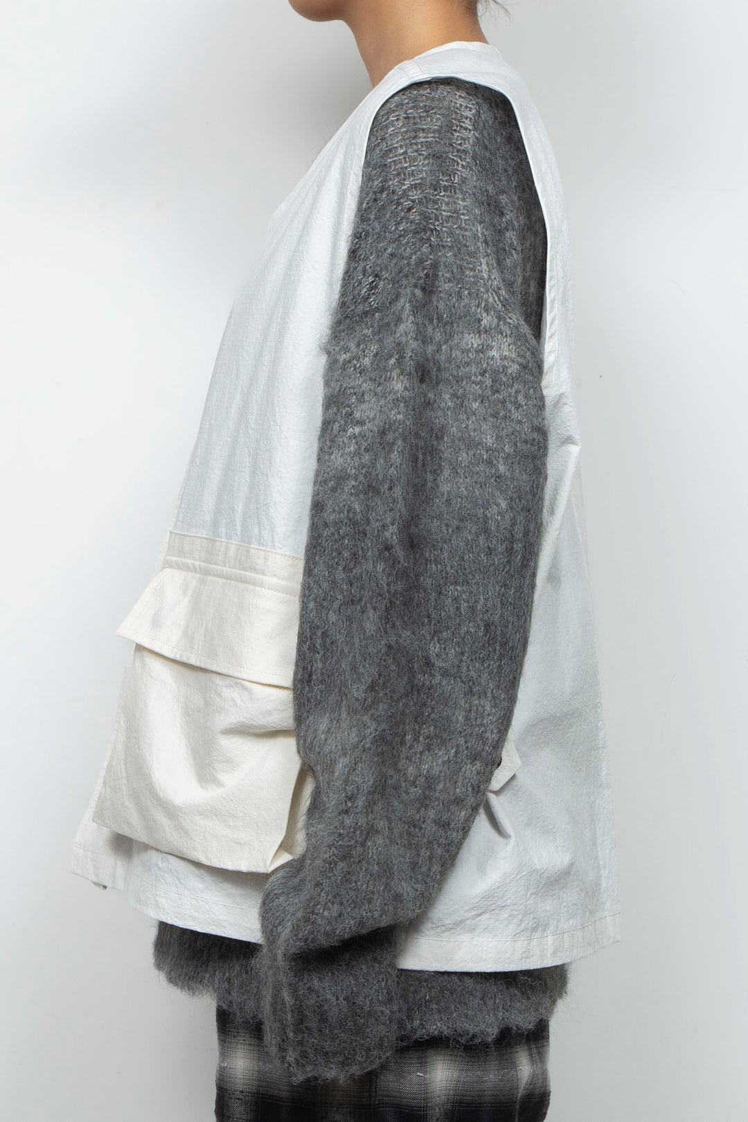 flower vest white