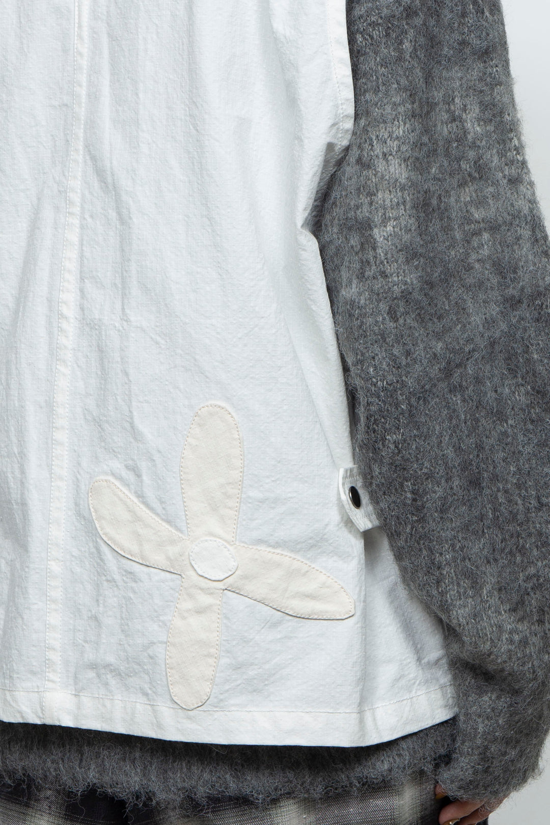 flower vest white
