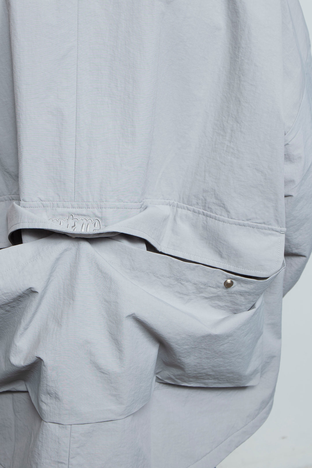 FRONT RIBBON JACKET LIGHT GRAY