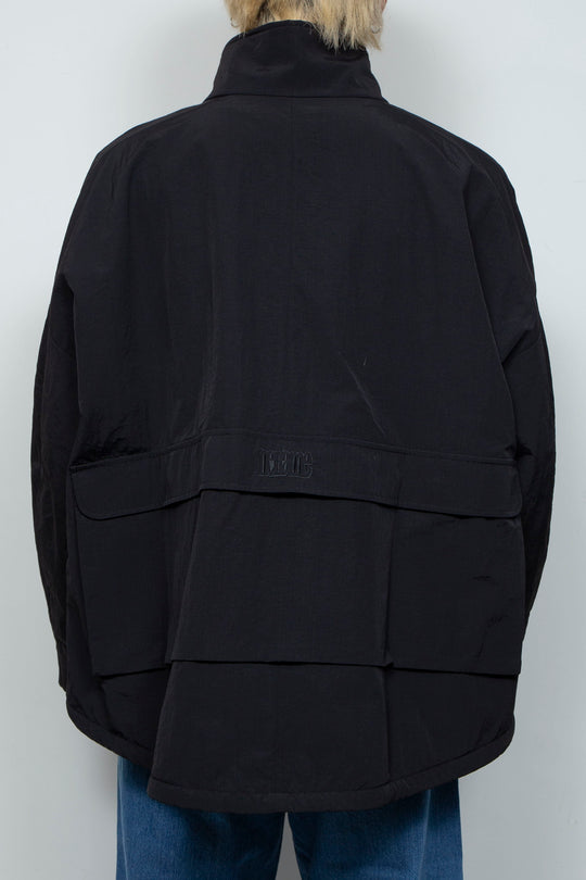 FRONT RIBBON JACKET LIGHT BLACK