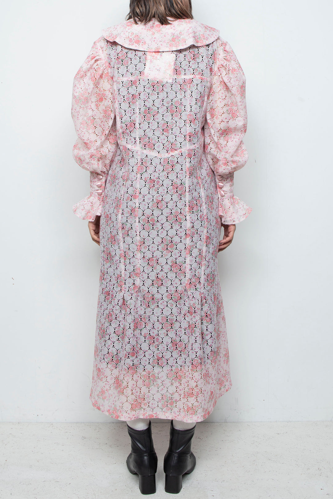 Flower Lace Shirt Dress