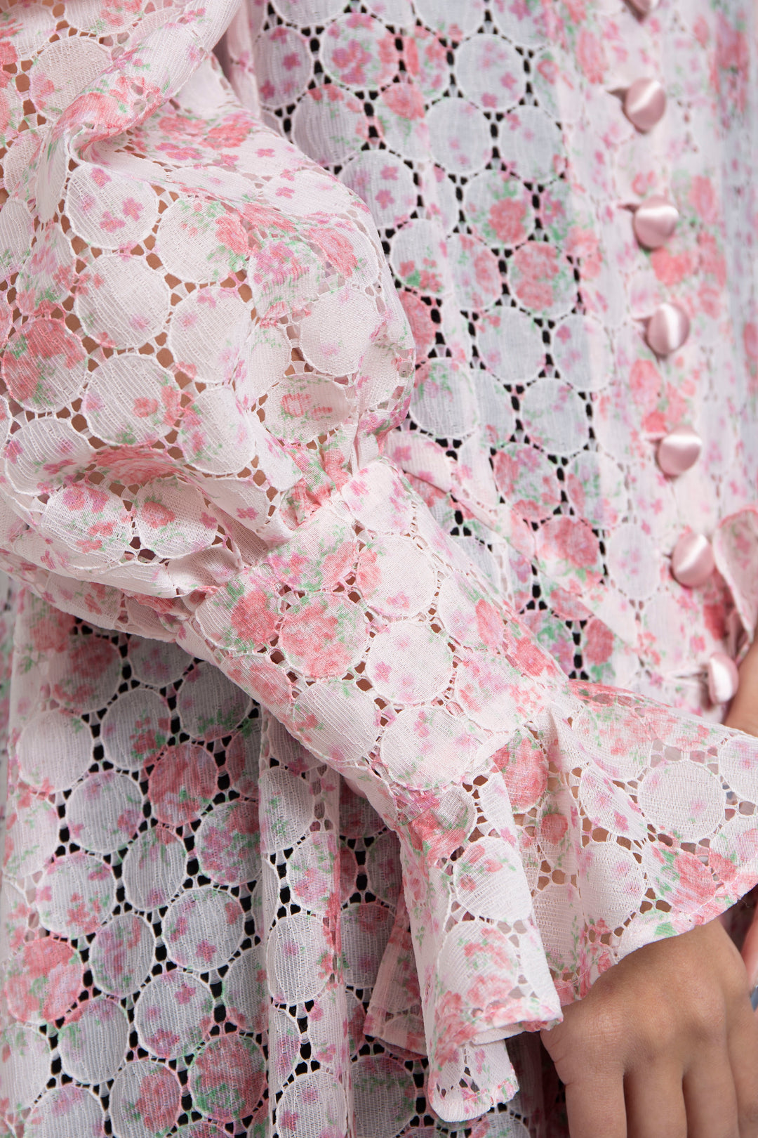 Flower Lace Shirt Dress