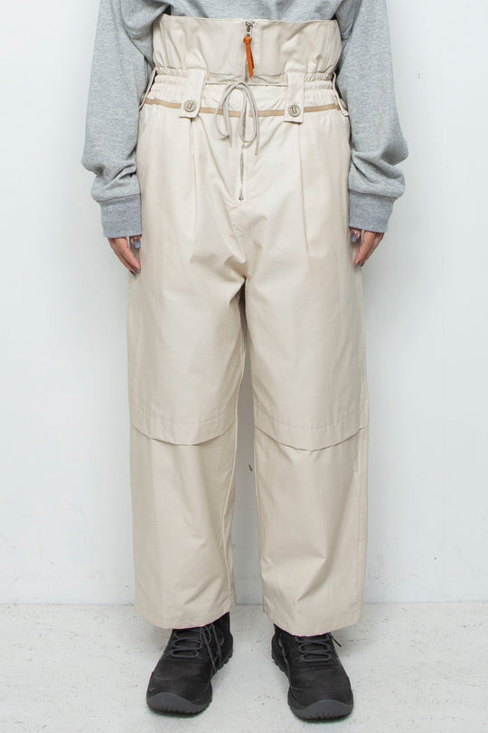 "BIRDLACE" TYPE WFS Modified Front Zip Trousers IVORY