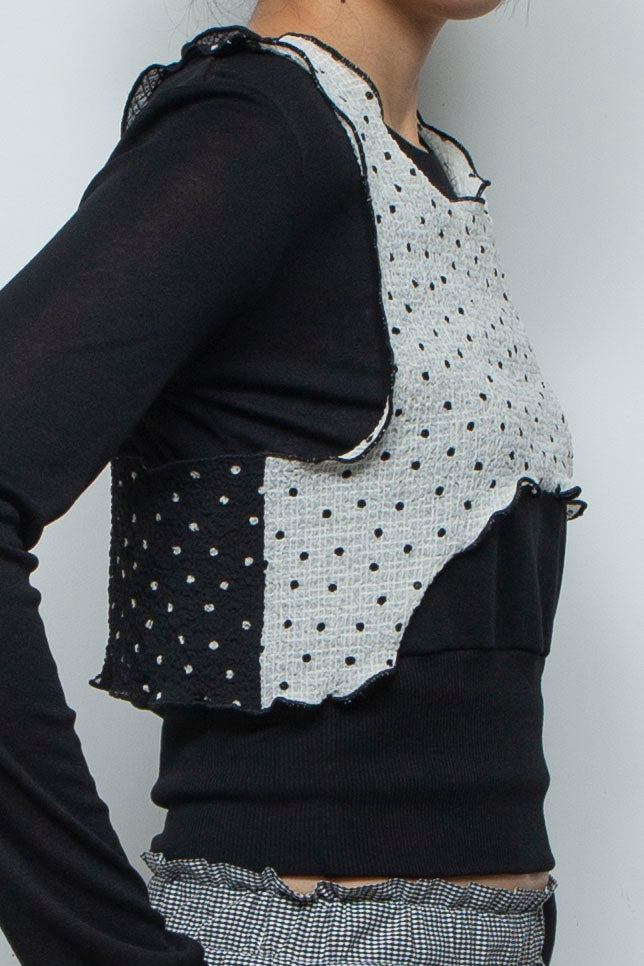 2way Bicolor Tank Top White/Black