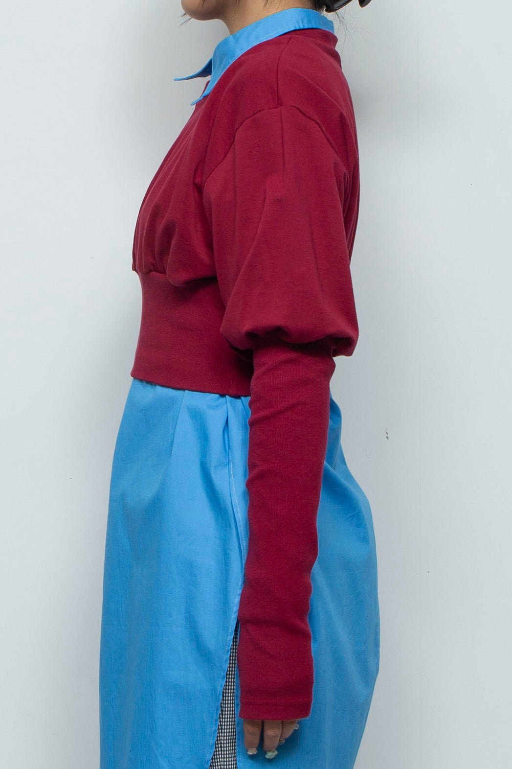 Balloon Short Rib Tops Red